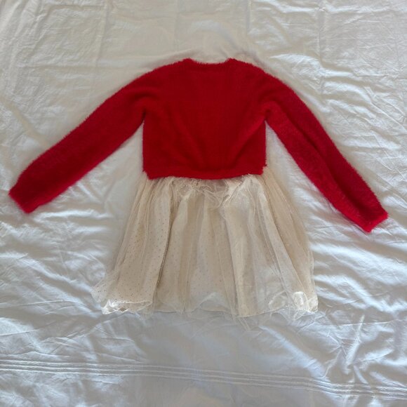 Hatley Girls Holiday Deer Dress w/Sweater Top - Size 10 - Picture 3 of 6